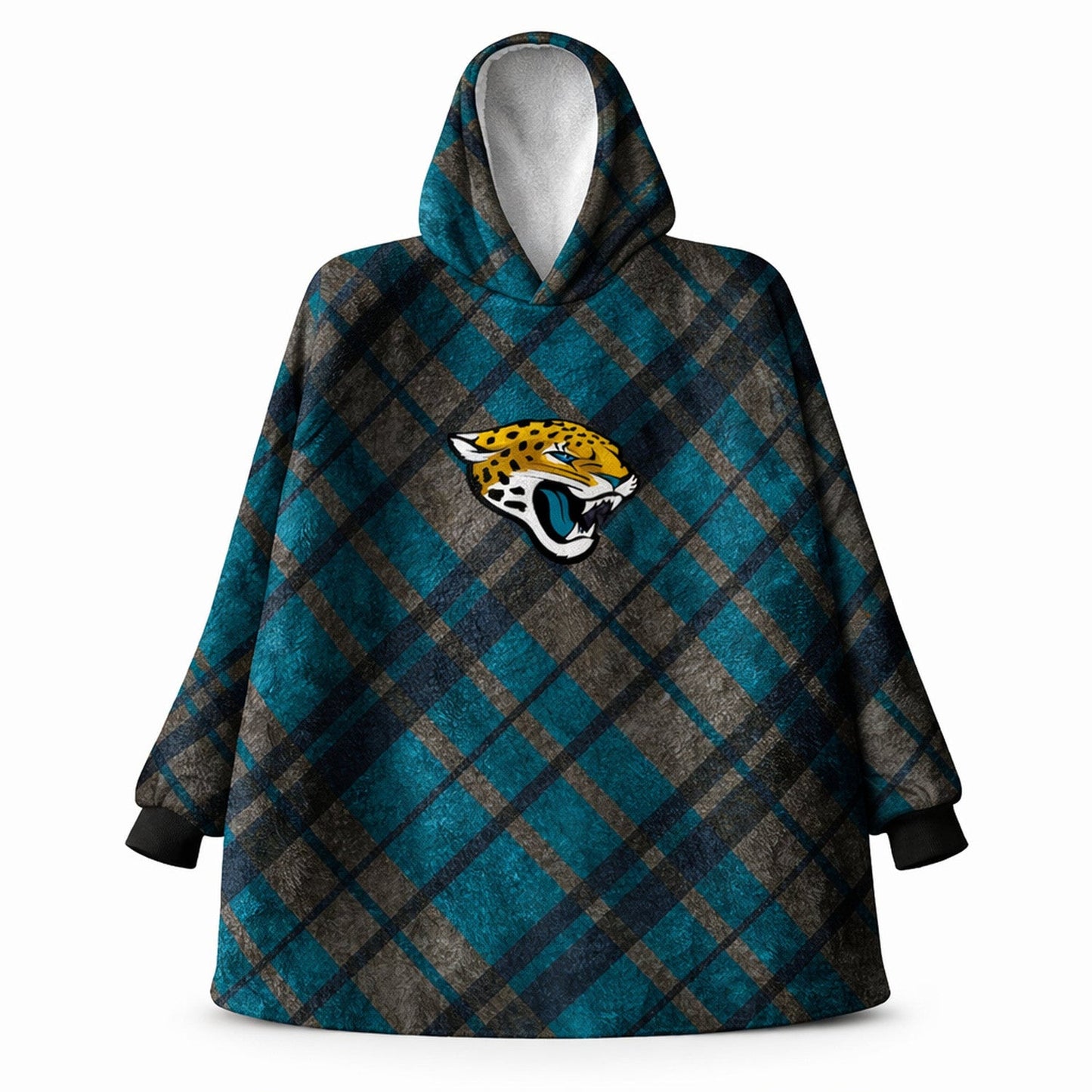 Jacksonville Jaguars NFL Team Cozy Sherpa Hoodie - One Size Fits Most