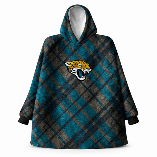 Jacksonville Jaguars NFL Team Cozy Sherpa Hoodie - One Size Fits Most