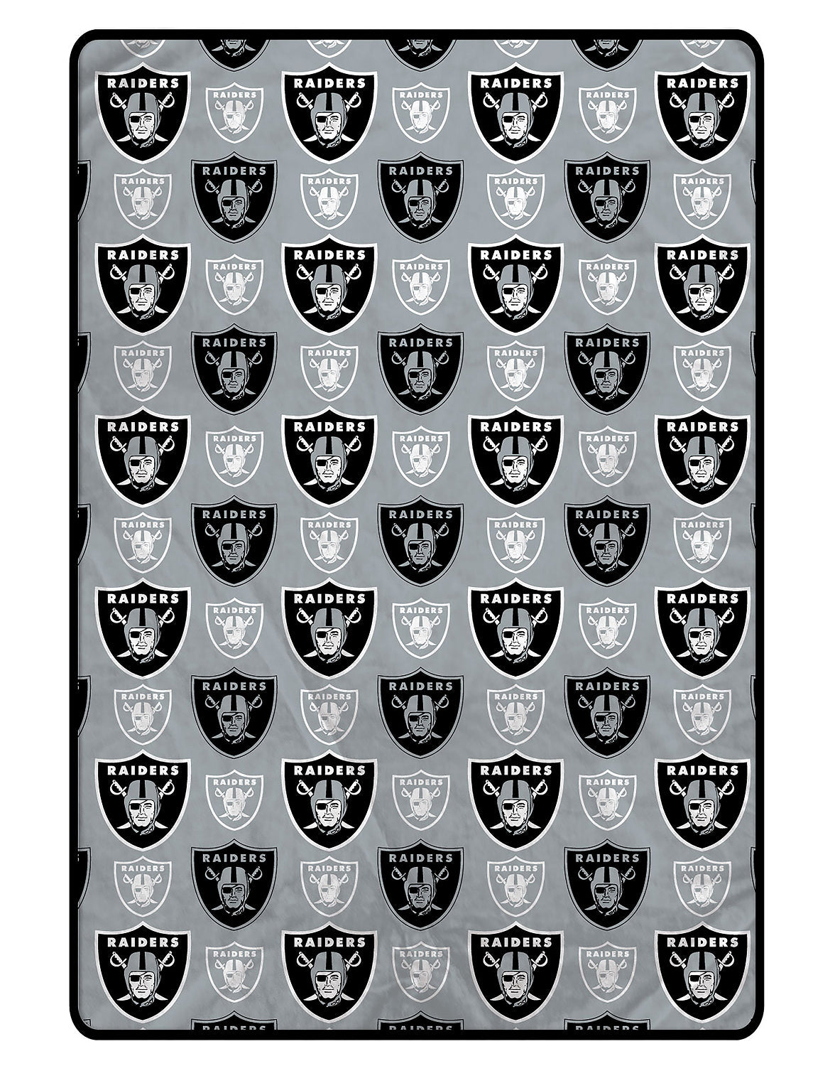 Las Vegas Raiders NFL Team Logomania XL Blanket 66x95
