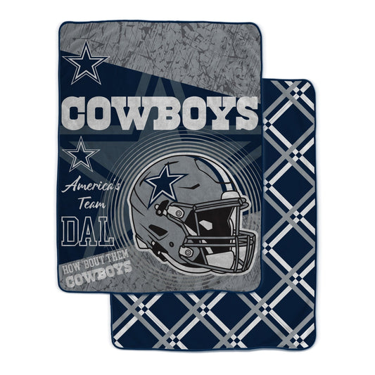Dallas Cowboys NFL Team Helmet Fleece Blanket 60x80