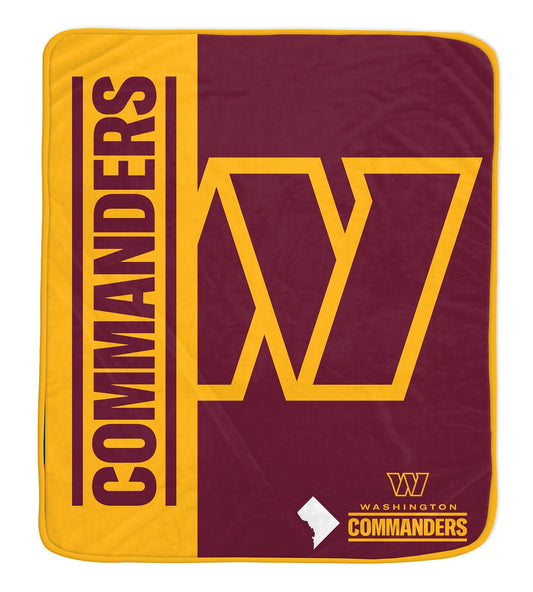 Washington Commanders NFL Team Logo Soft Throw 50x60