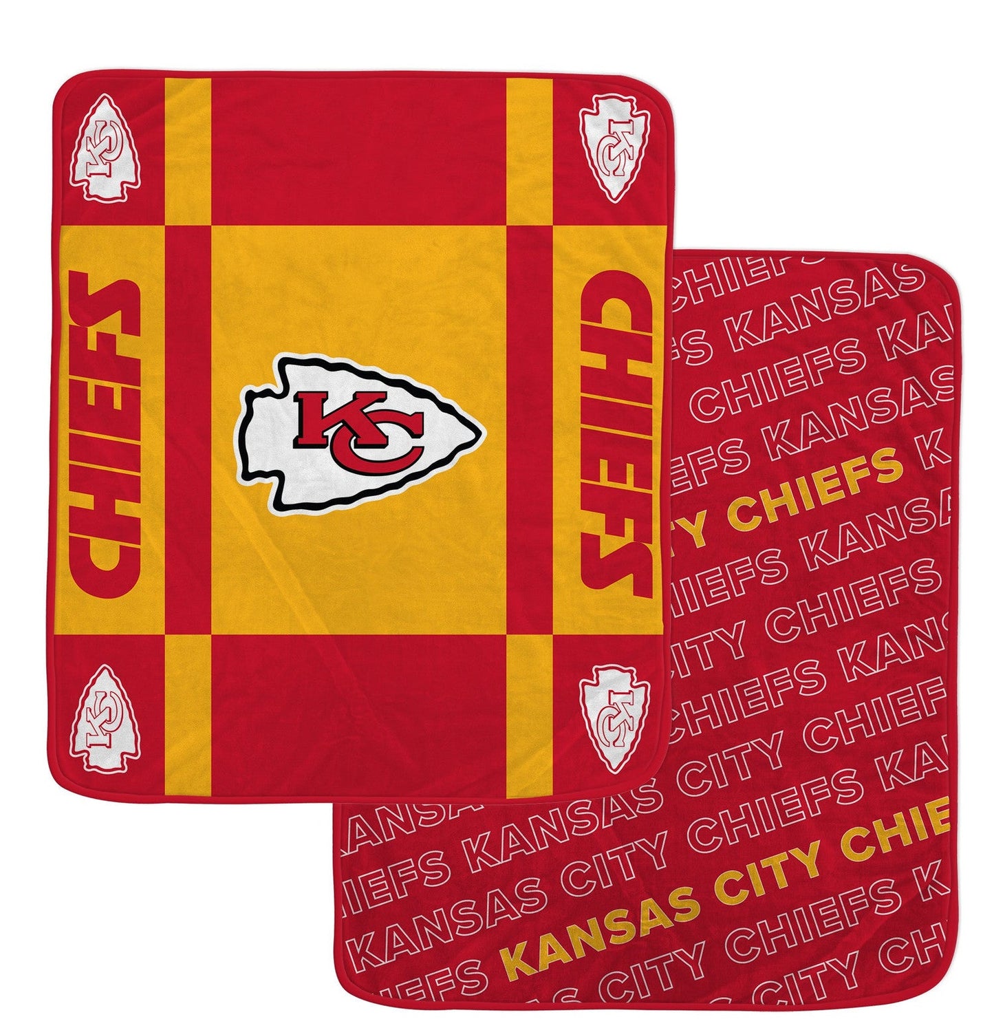 Kansas City Chiefs NFL Team Reversible Soft Blanket 60x70