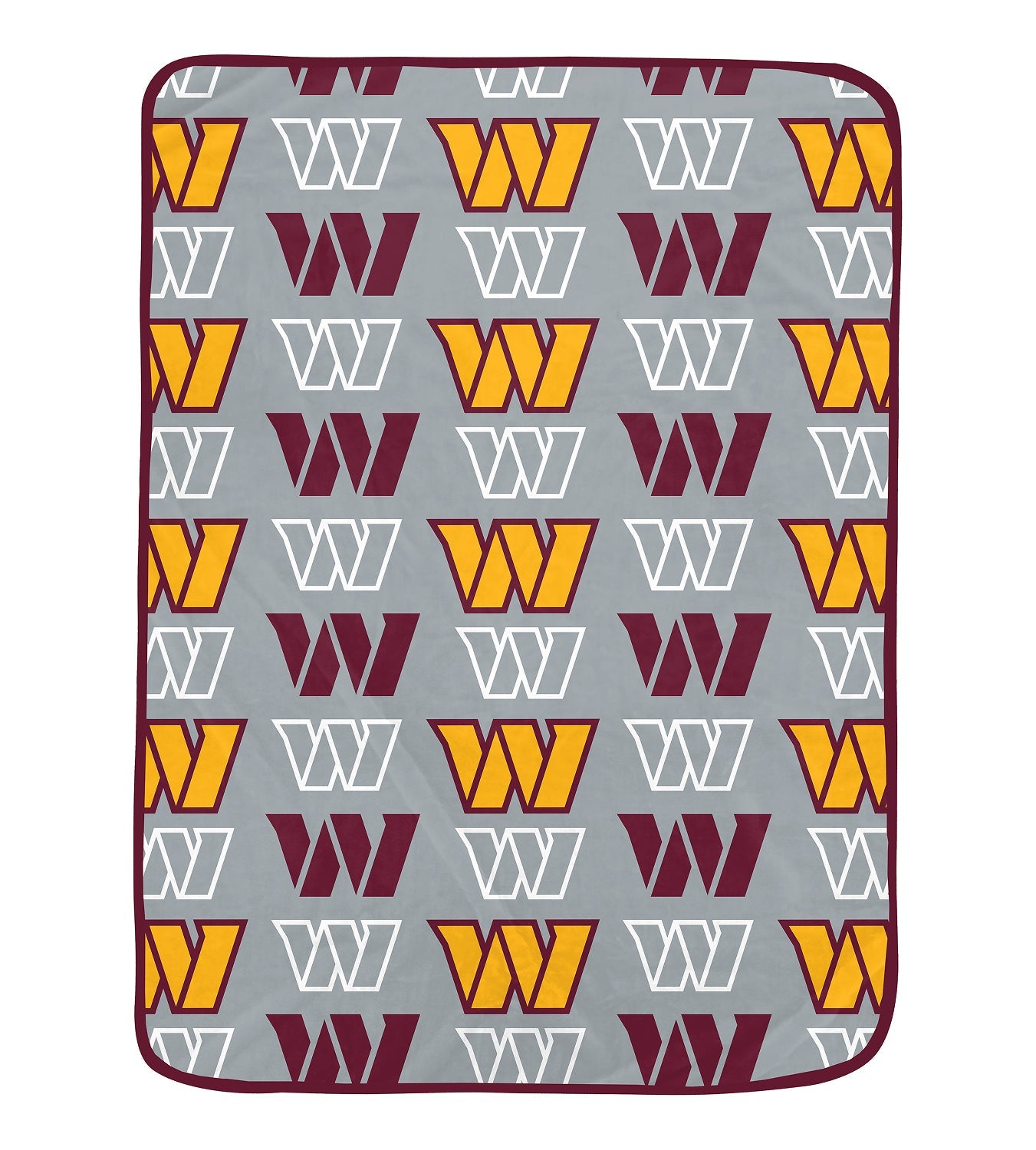 Washington Commanders NFL Team Logomania XL Blanket 66x95