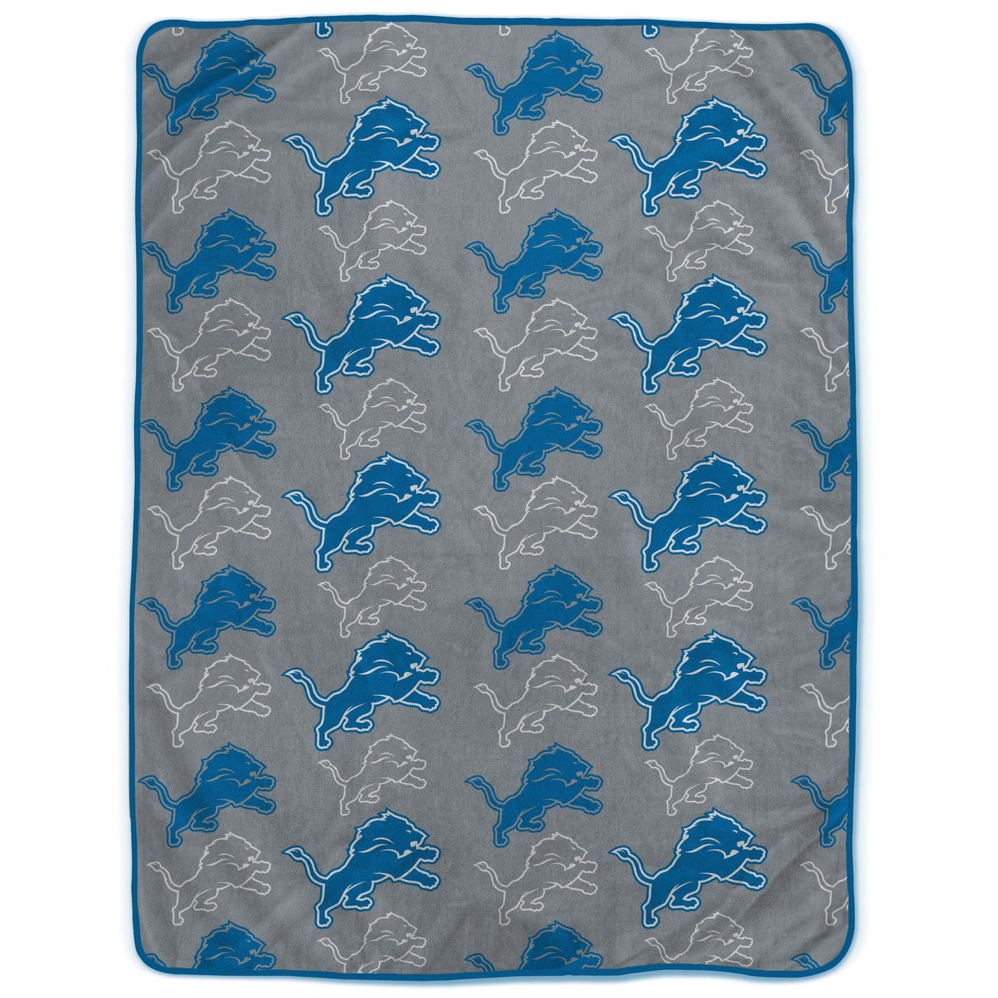 Detroit Lions NFL Team Logomania XL Blanket 66x95
