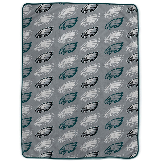 Philadelphia Eagles NFL Team Logomania XL Blanket 66x95