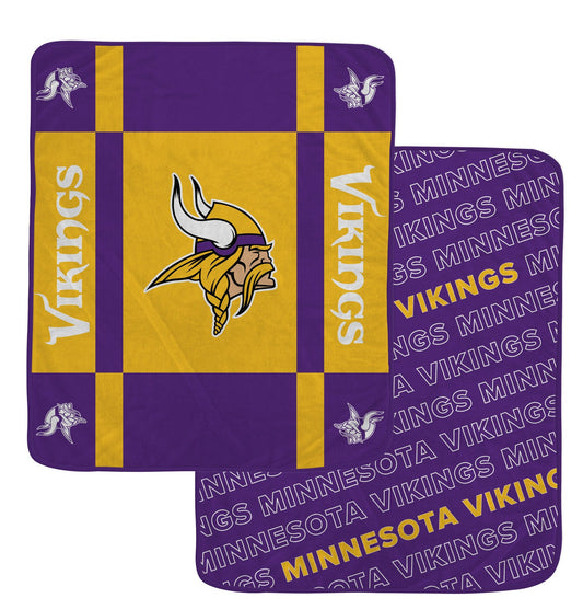 Minnesota Vikings NFL Team Reversible Soft Throw 50x60