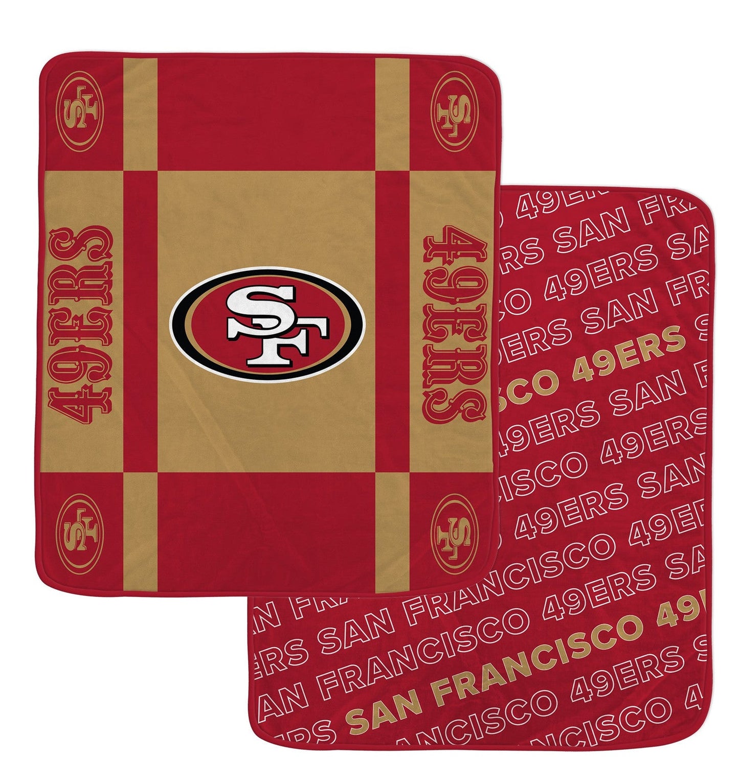 San Francisco 49ers NFL Team Reversible Soft Blanket 60x70