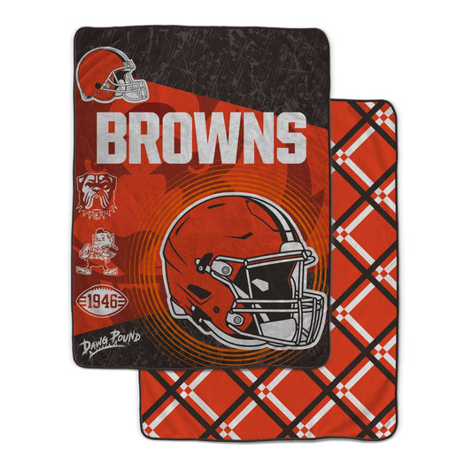 Cleveland Browns NFL Team Helmet Fleece Blanket 60x80