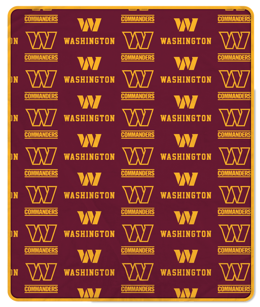 Washington Commanders NFL Team Logo Soft Blanket 60x70