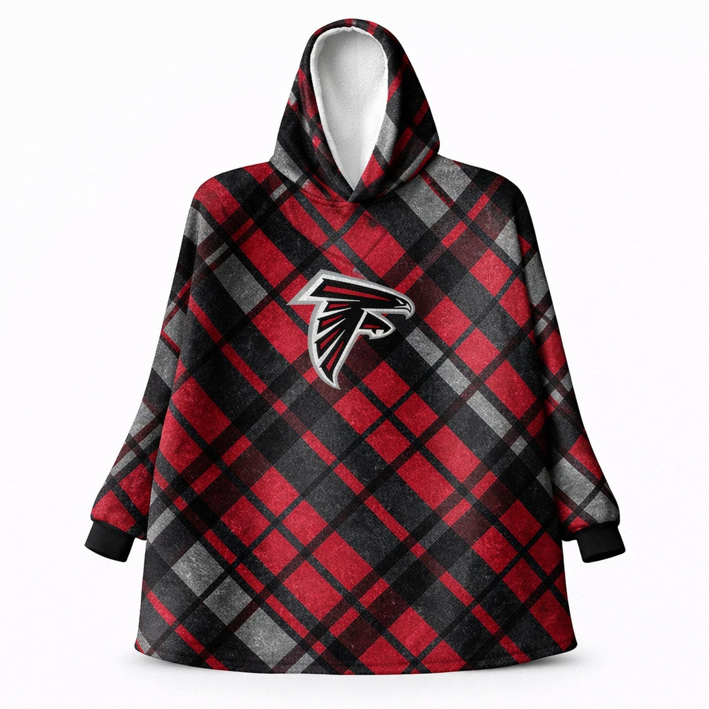 Atlanta Falcons NFL Team Cozy Sherpa Hoodie - One Size Fits Most