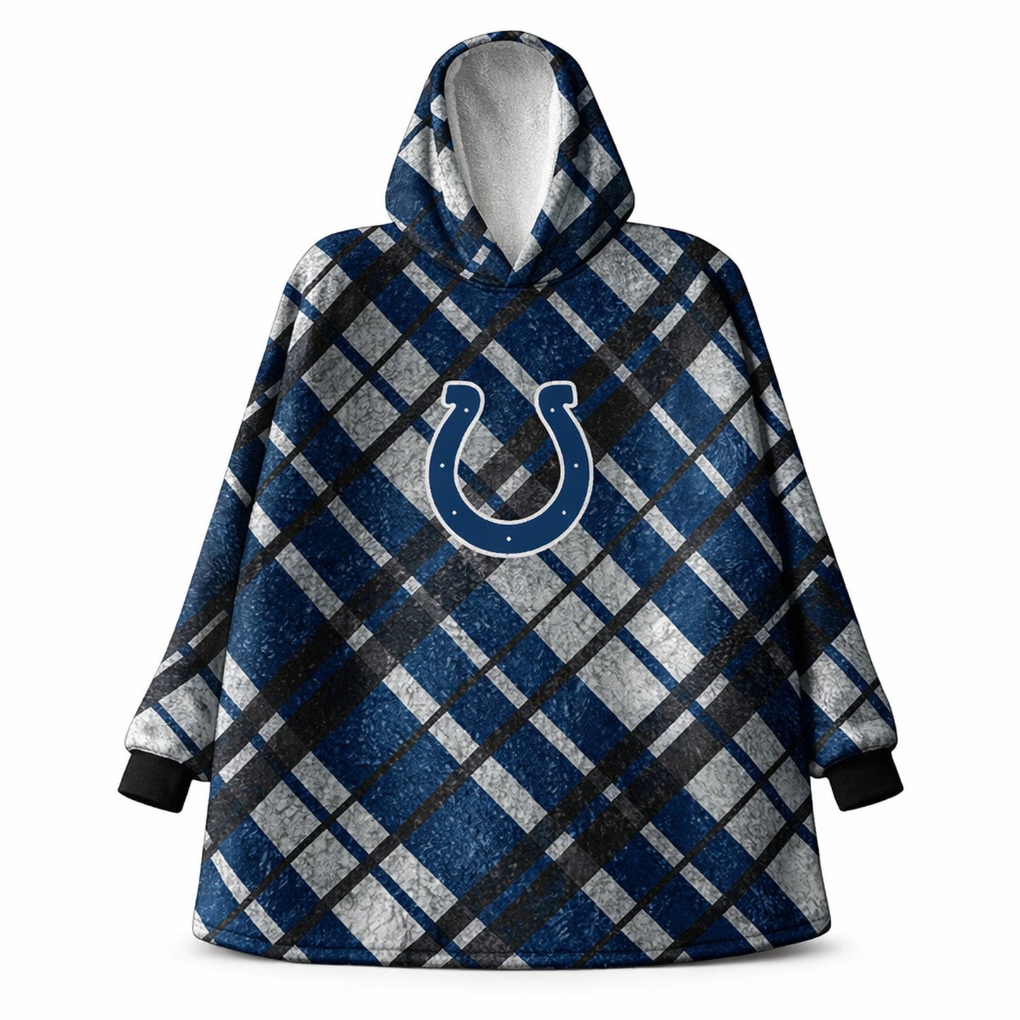 Indianapolis Colts NFL Team Cozy Sherpa Hoodie - One Size Fits Most