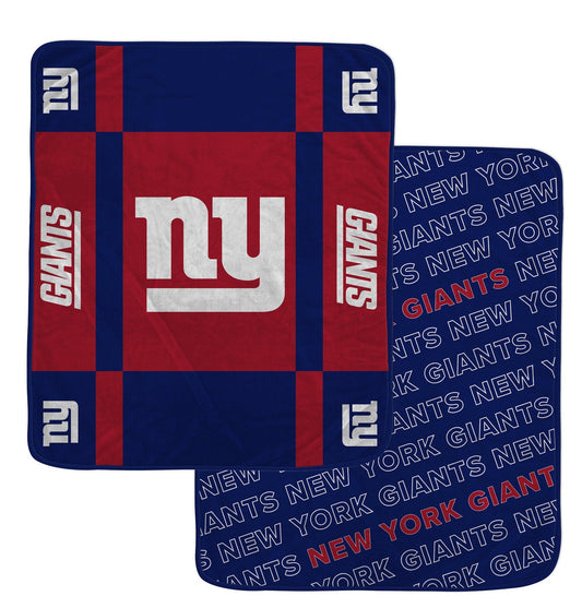 New York Giants NFL Team Reversible Soft Throw 50x60