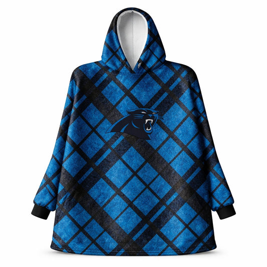 Carolina Panthers NFL Team Cozy Sherpa Hoodie - One Size Fits Most