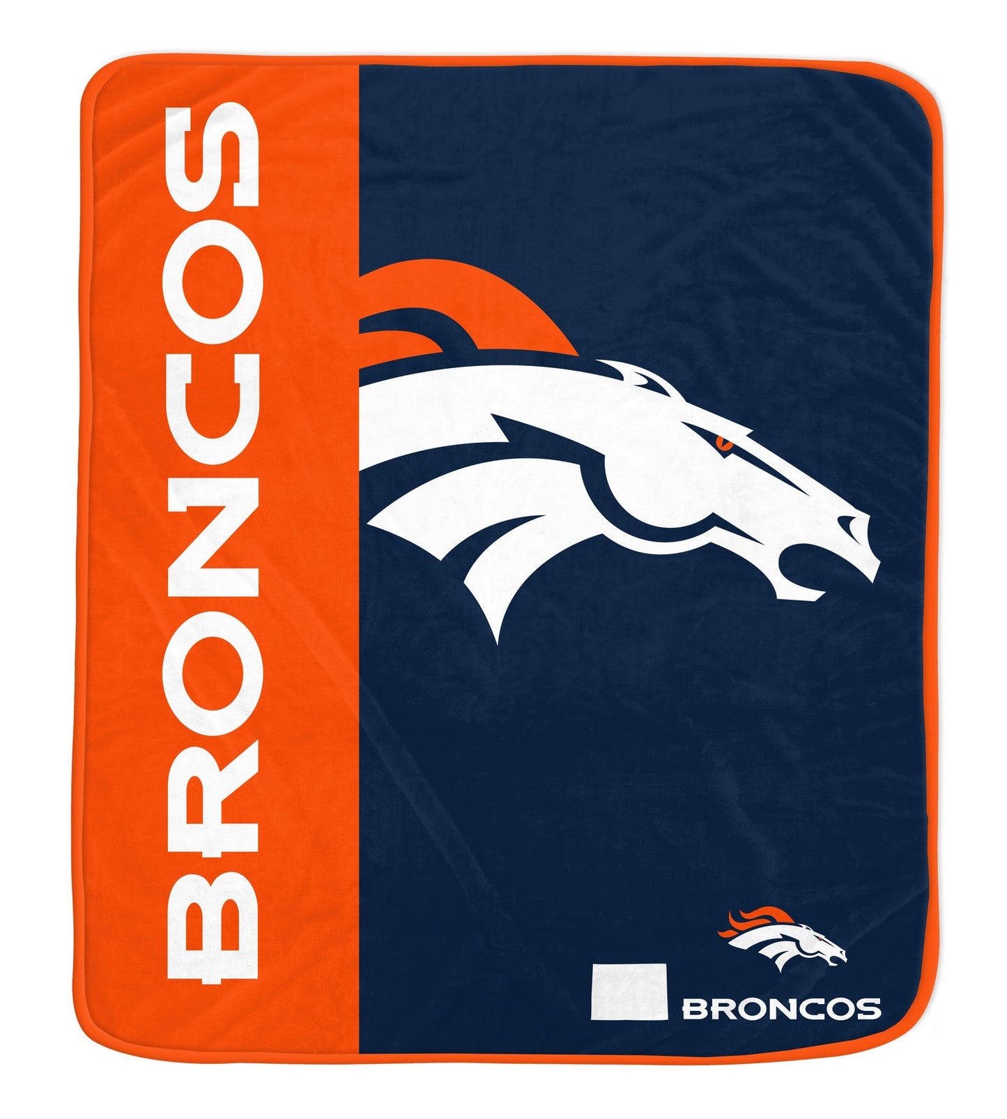 Denver Broncos NFL Team Logo Soft Throw 50x60