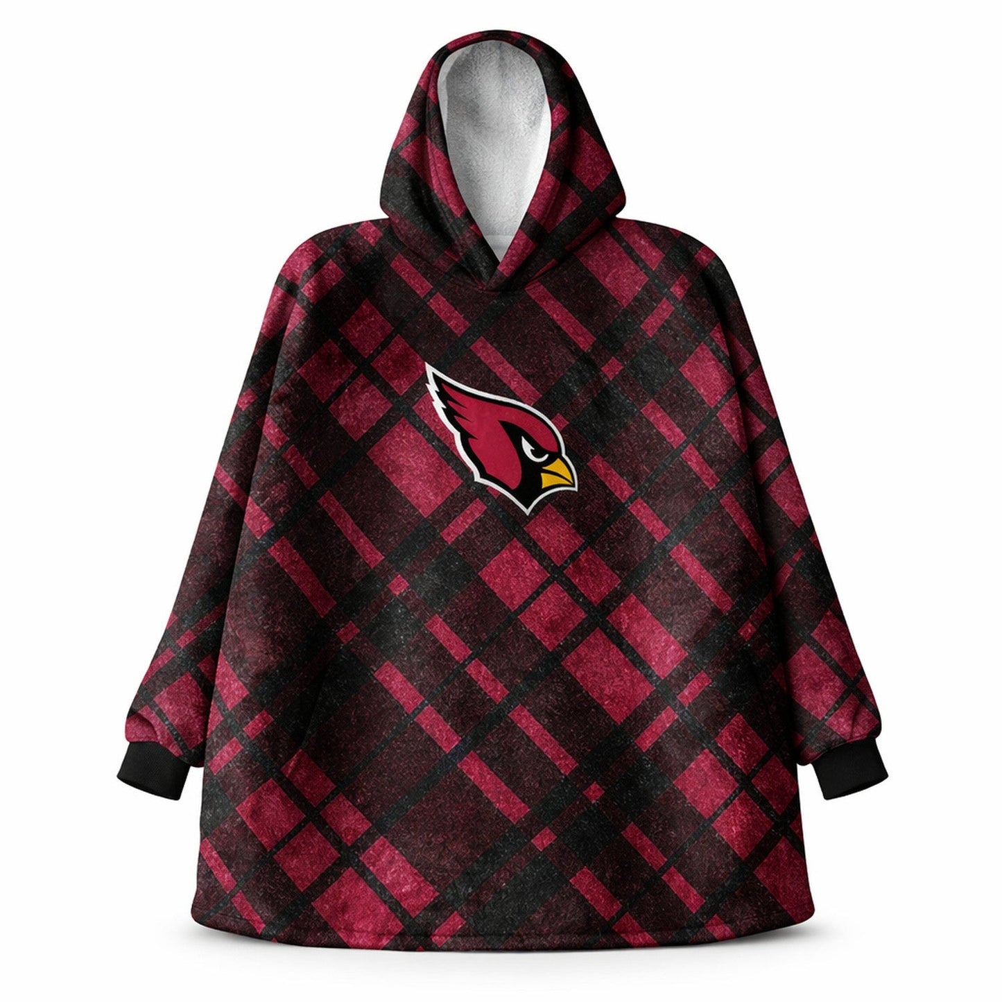 Arizona Cardinals NFL Team Cozy Sherpa Hoodie - One Size Fits Most