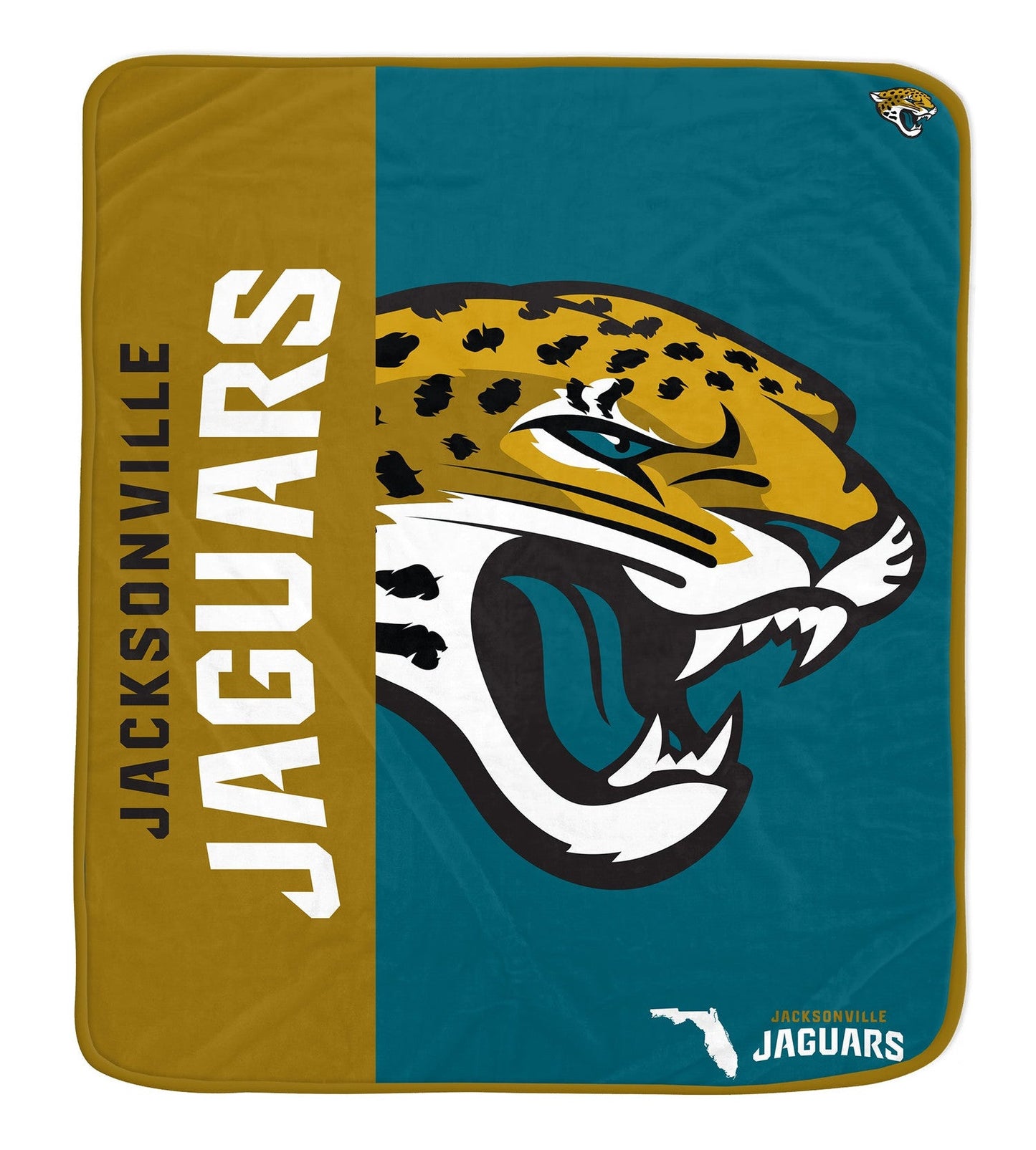 Jacksonville Jaguars NFL Team Logo Soft Throw 50x60