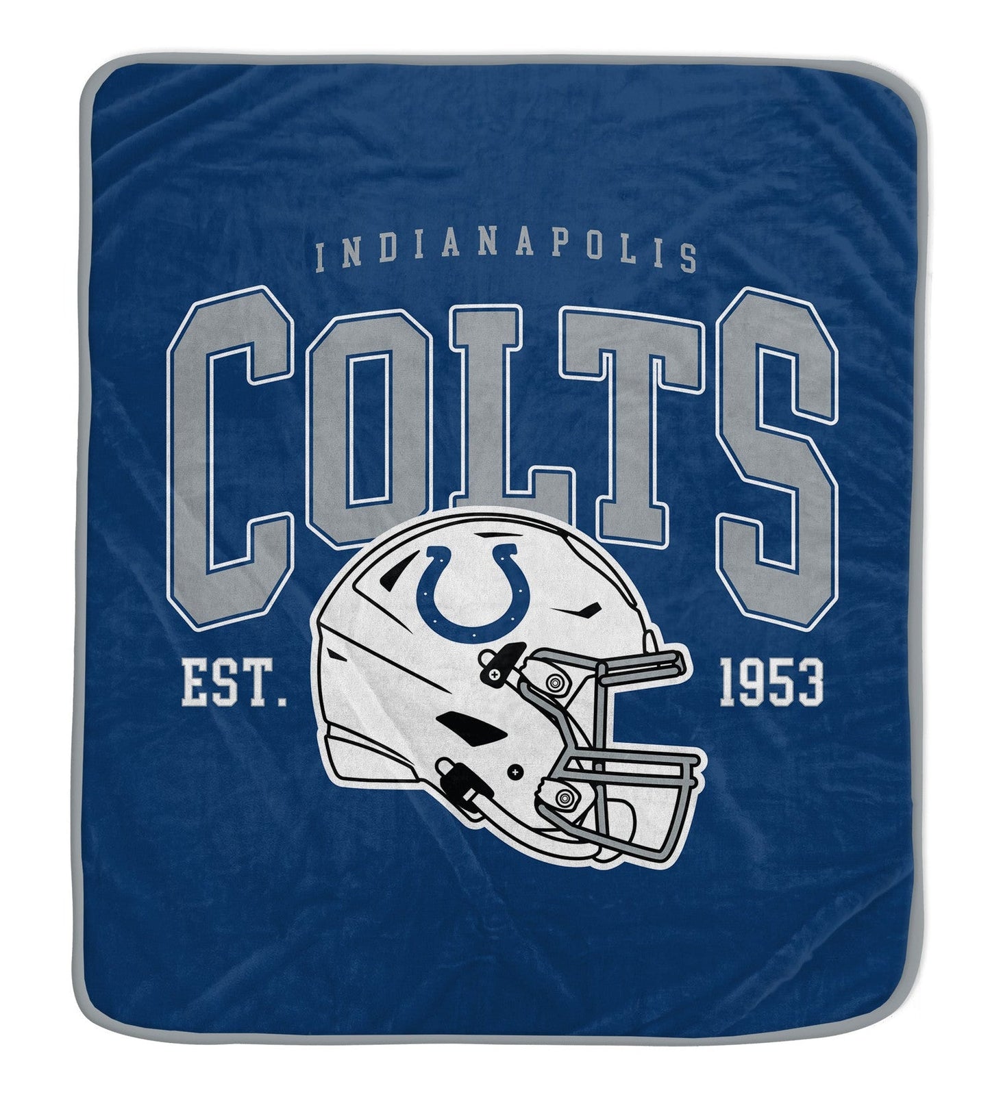 Indianapolis Colts NFL Team Vintage Helmet Cozy Throw 50x60