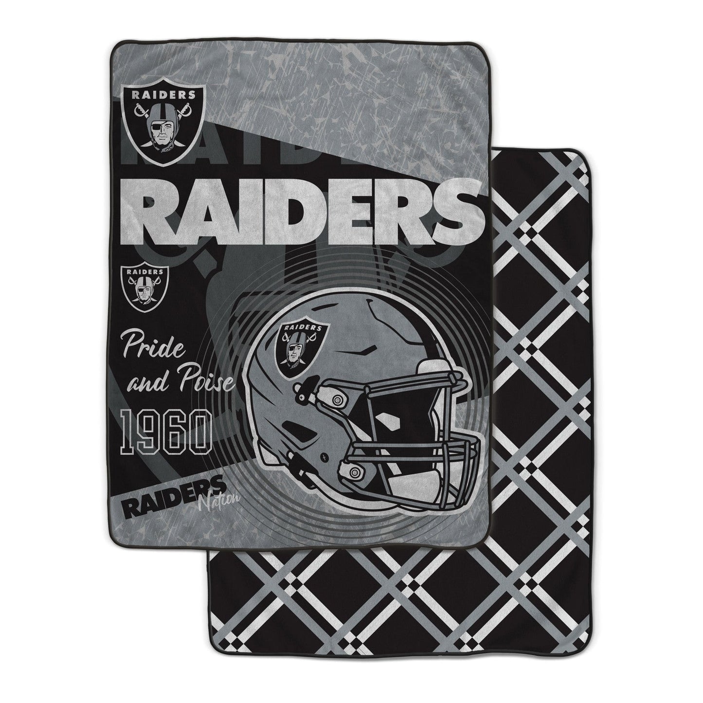 Las Vegas Raiders NFL Team Helmet Fleece Blanket 60x80