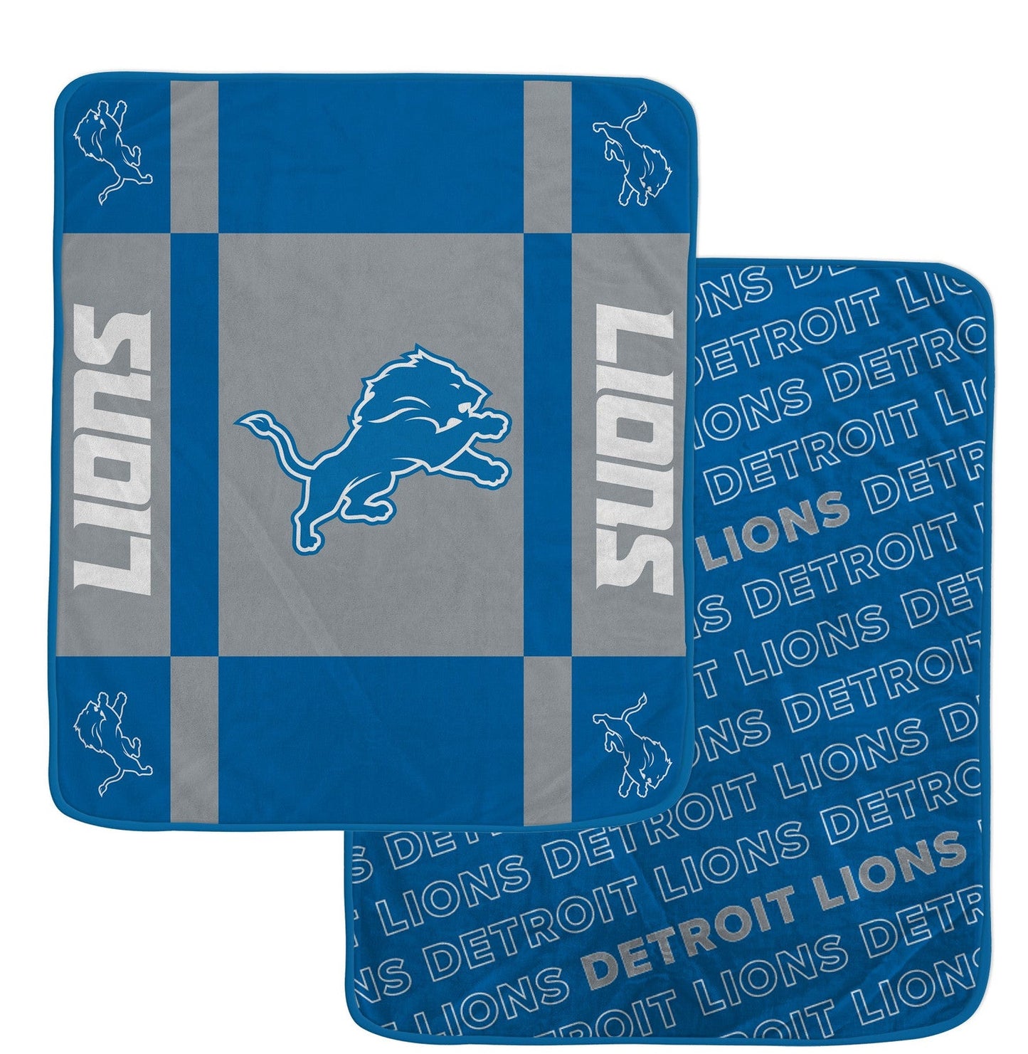 Detroit Lions NFL Team Reversible Soft Blanket 60x70