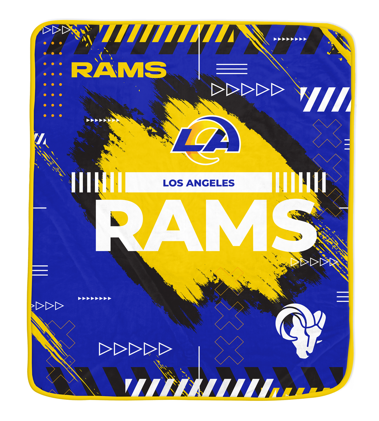 Los Angeles Rams NFL Team Modern Logo Blanket 60x72