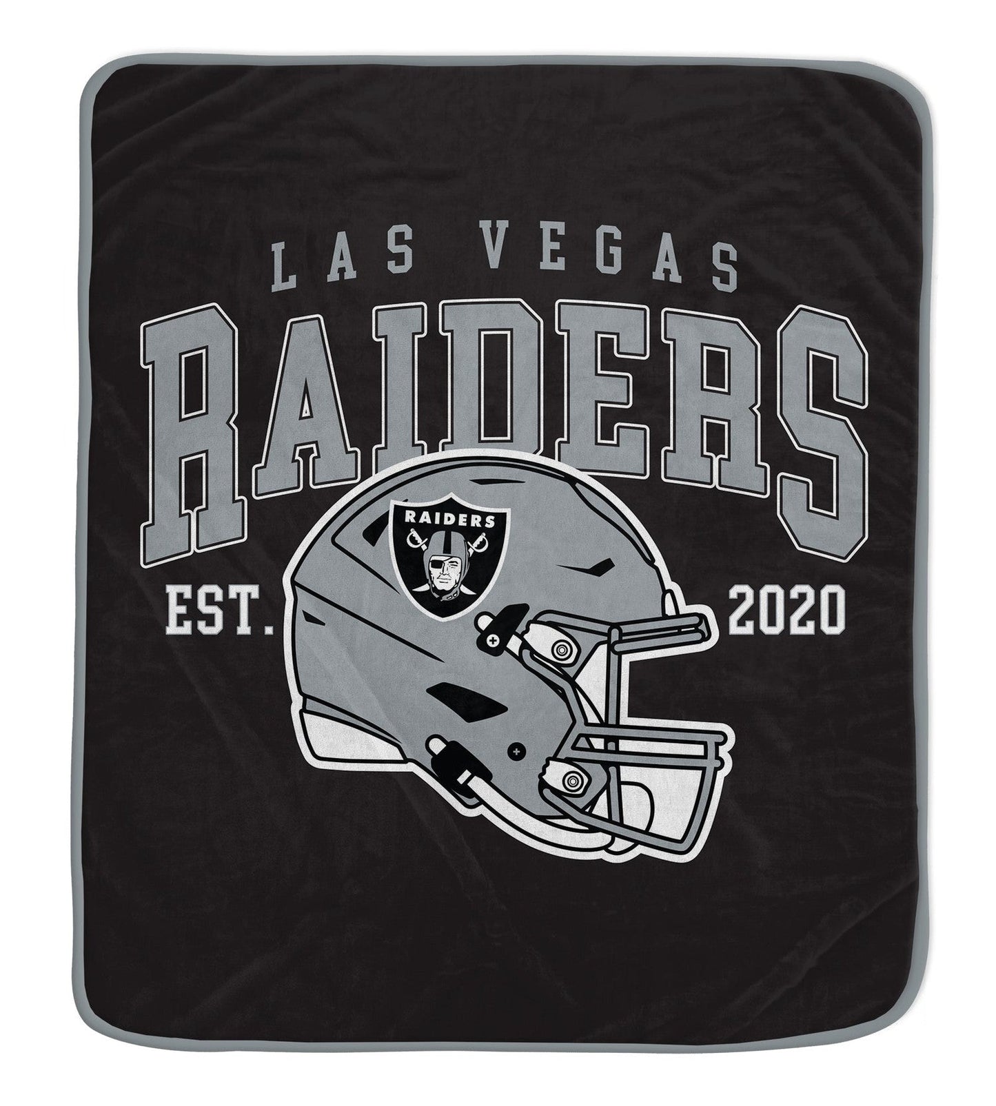 Las Vegas Raiders NFL Team Vintage Helmet Cozy Throw 50x60