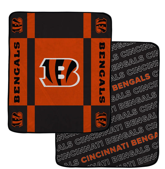 Cincinnati Bengals NFL Team Reversible Soft Throw 50x60