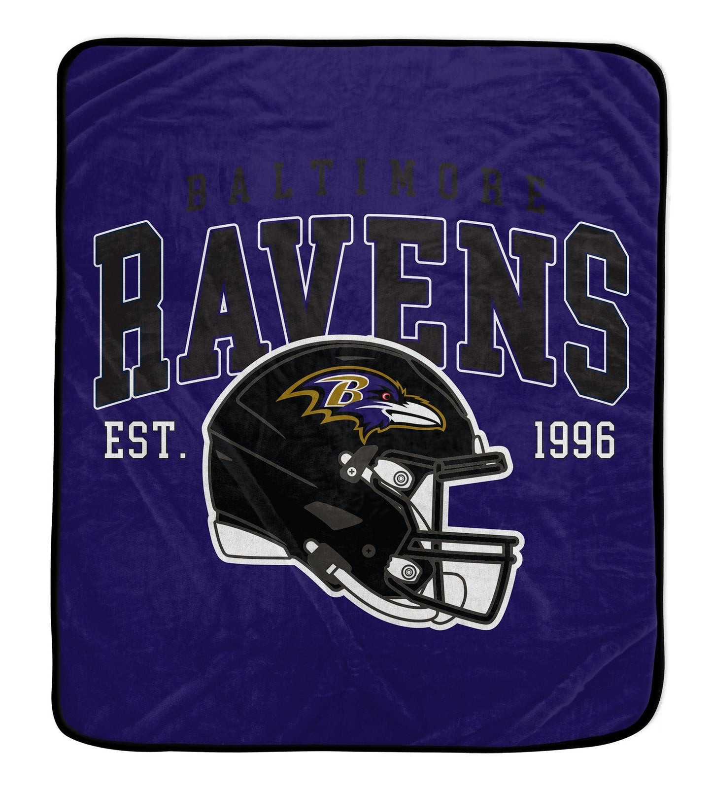 Baltimore Ravens NFL Team Vintage Helmet Cozy Throw 50x60