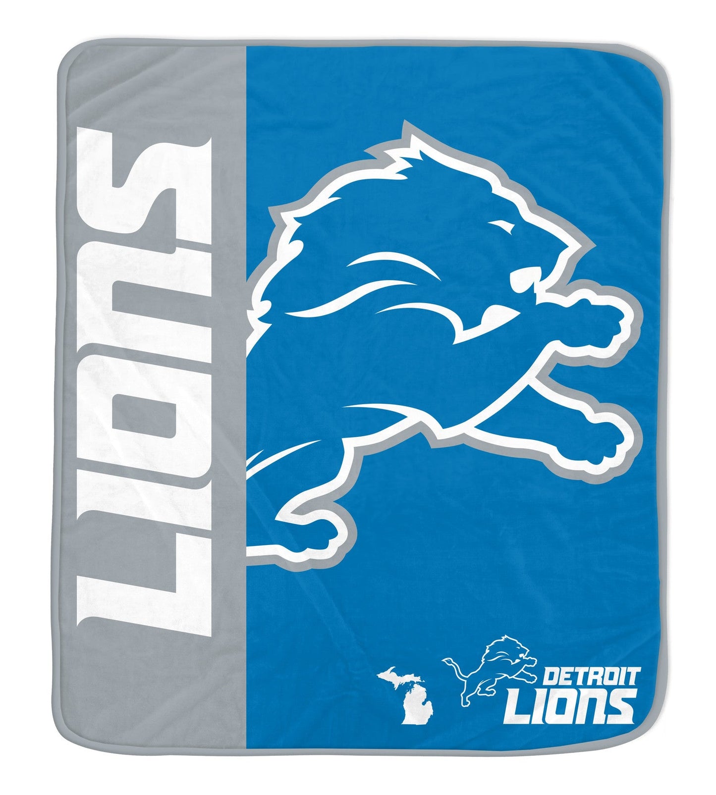 Detroit Lions NFL Team Logo Soft Throw 50x60