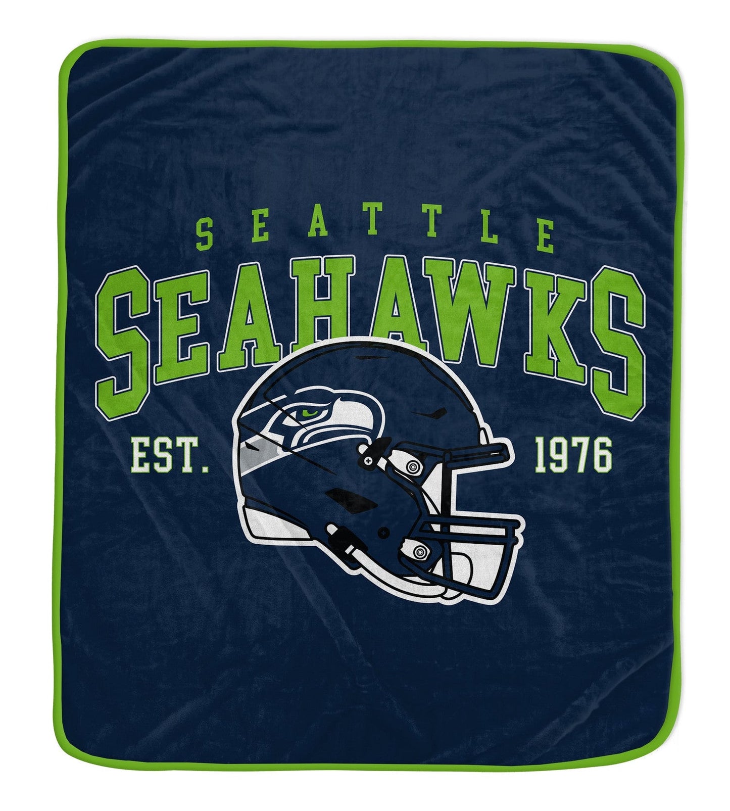 Seattle Seahawks NFL Team Vintage Helmet Cozy Throw 50x60