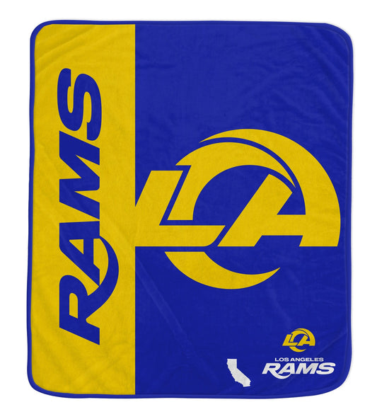 Los Angeles Rams NFL Team Logo Soft Throw 50x60
