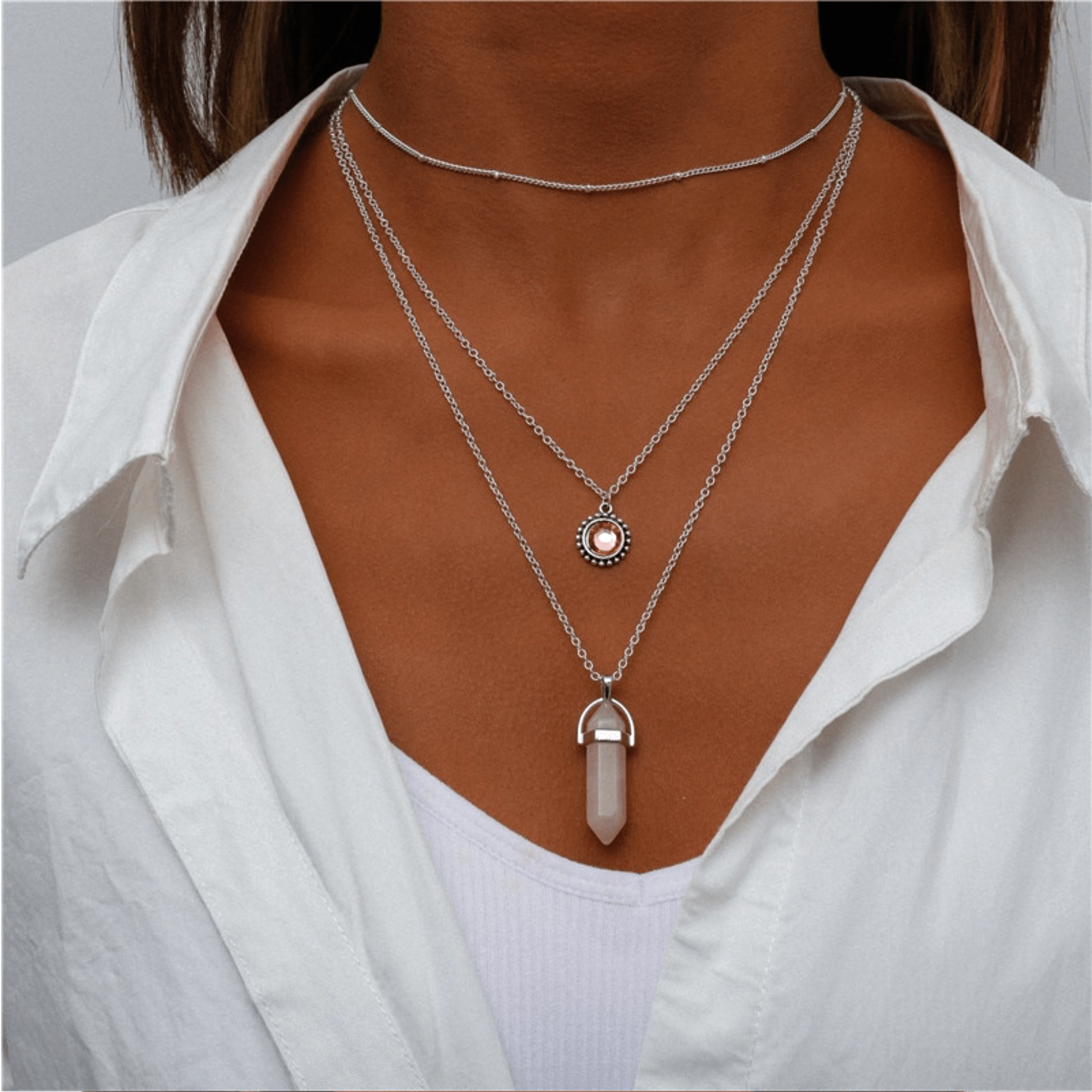Pink / Silver-