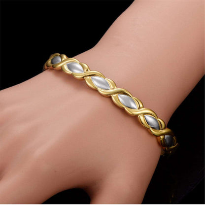 Two-Tone Woven Pear Cuff