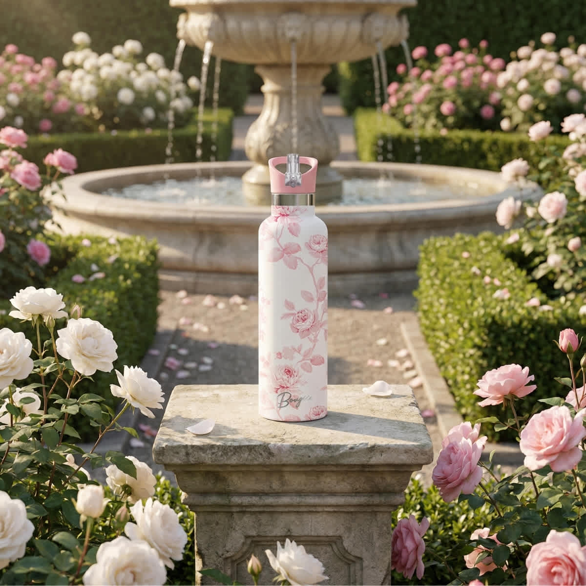 White & Pink-