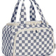 Greyish Blue Checkerboard