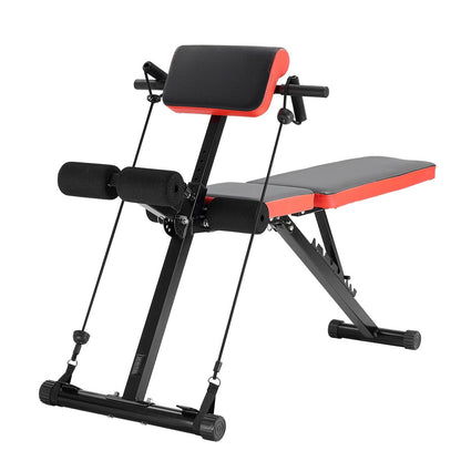 Multi-Functional Weight Bench for Full Body Workout, Roman Chair Hyperextension Bench, 770 lbs Adjustable & Foldable Equipment for Back Arm Core Ab Workout, Sit Up Exercise Machine for Home Gym