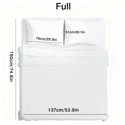 4pcs ultra-soft 85g sheet and pillowcase set, soft solid color, machine washable, suitable for all seasons, Christmas comfortable bedding set, available for single, double, king, and queen beds.