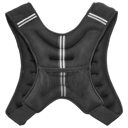 Weighted Vest, 20 lbs Weight Vest with Reflective Stripe, Adjustable Buckle Body Weight Vest for Men Women, Workout Equipment for Strength Training, Running, Jogging, Fitness, and Weight Loss