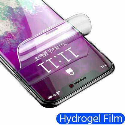 2PCS Hydrogel Screen Protector For iPhone 15 14 13 12 11 Pro Max SE X XS XR 8 7