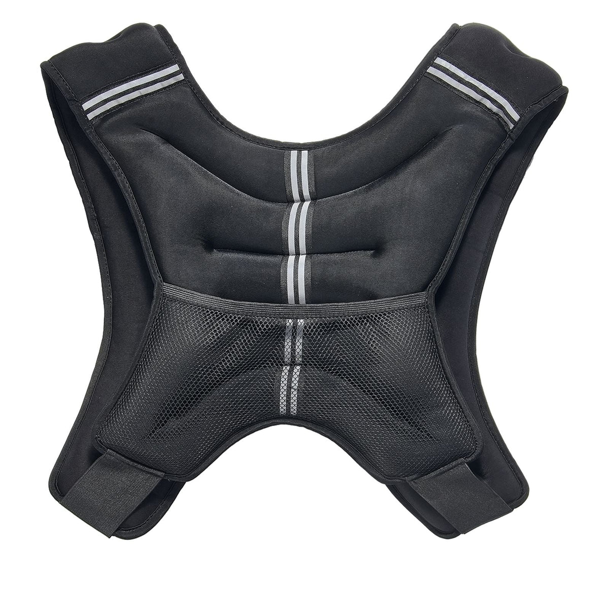 Weighted Vest, 30 lbs Weight Vest with Reflective Stripe, Adjustable Buckle Body Weight Vest for Men Women, Workout Equipment for Strength Training, Running, Jogging, Fitness, and Weight Loss