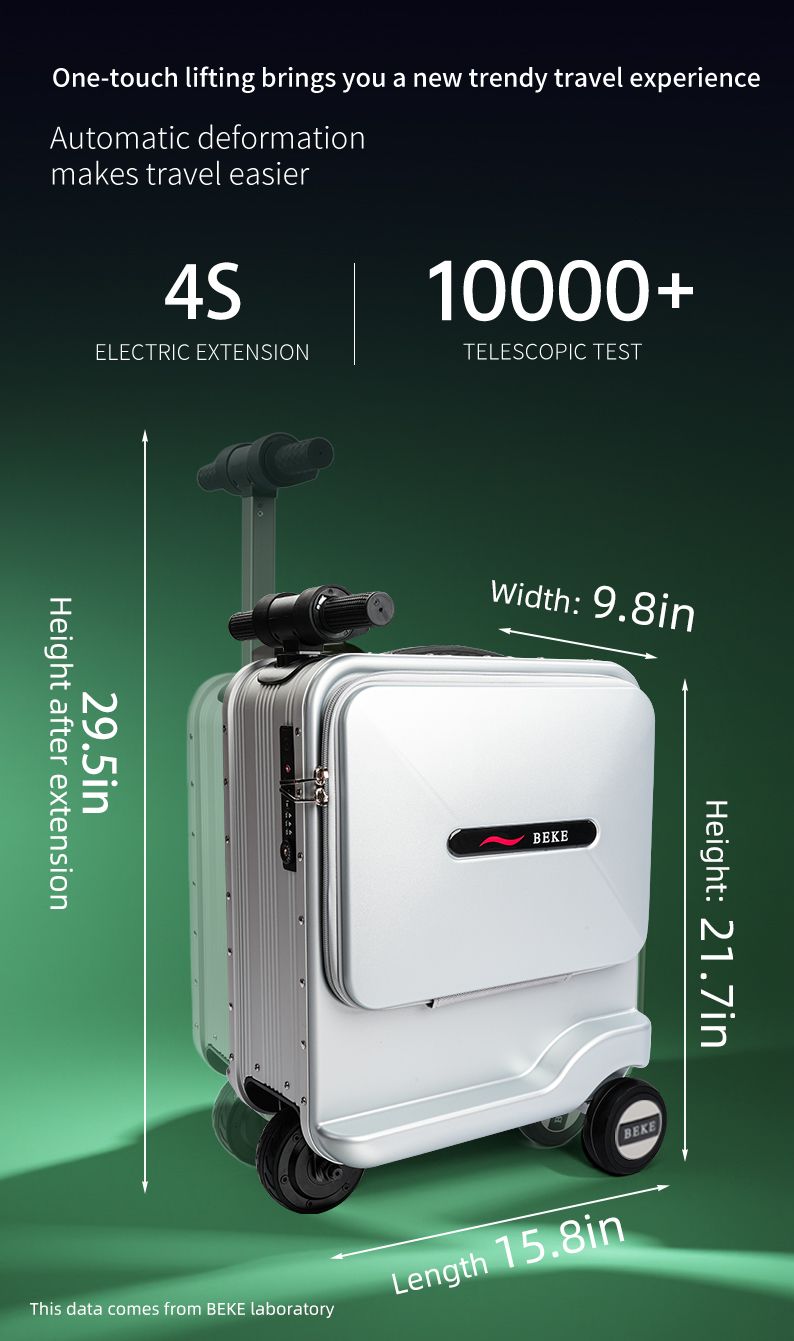 BEKE Smart Electric Luggage Rideable 20-inch With Electric Lifting Handles  App Control