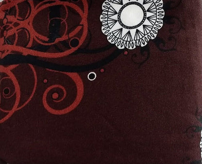 Tache Burgundy Palace Paisley Medallion Duvet Cover Twin (2810)