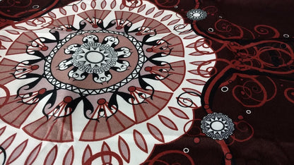 Tache Burgundy Palace Paisley Medallion Duvet Cover Twin (2810)