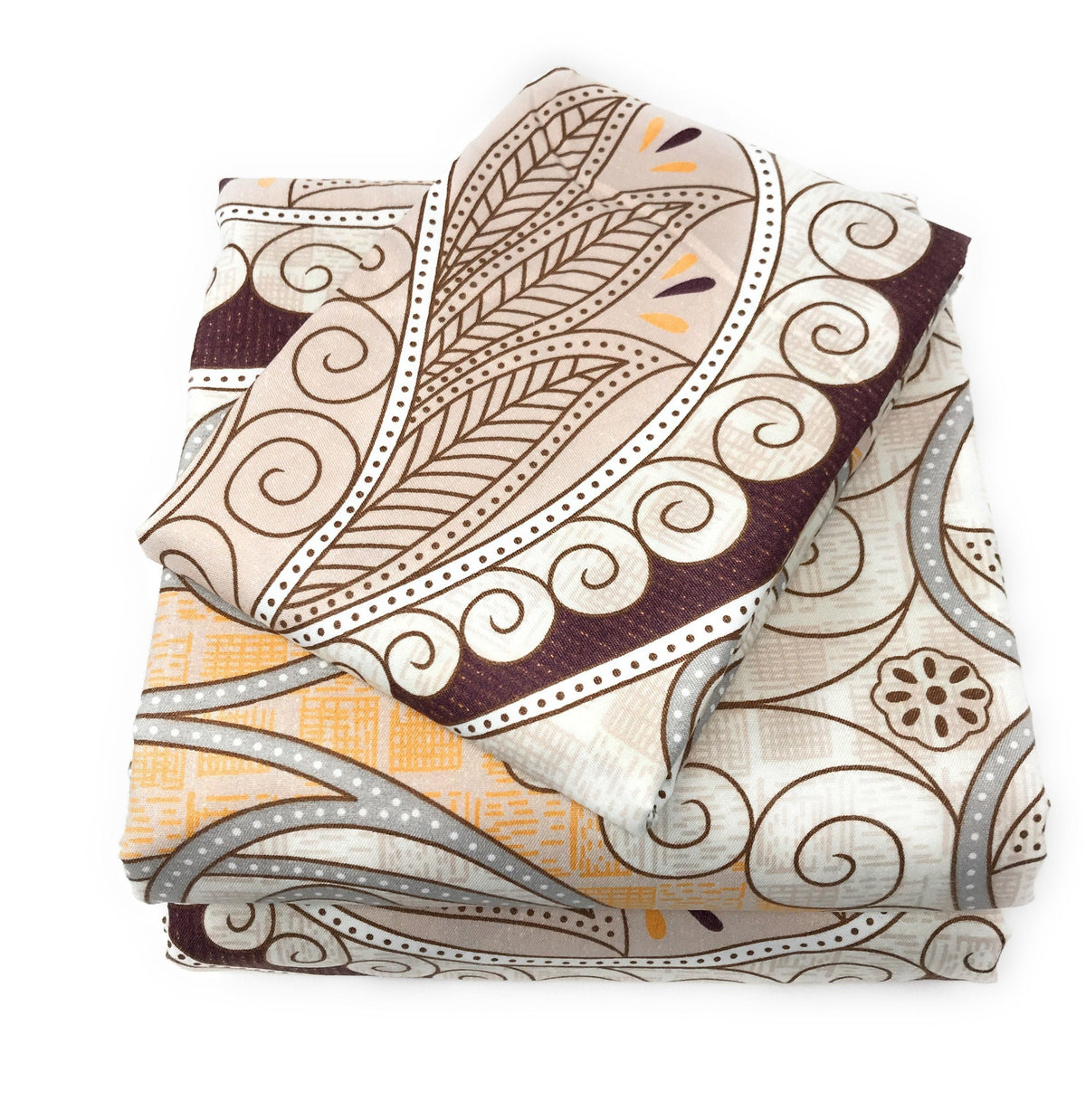 Tache Maroon Mandala Damask Duvet Cover Set Twin (2131)