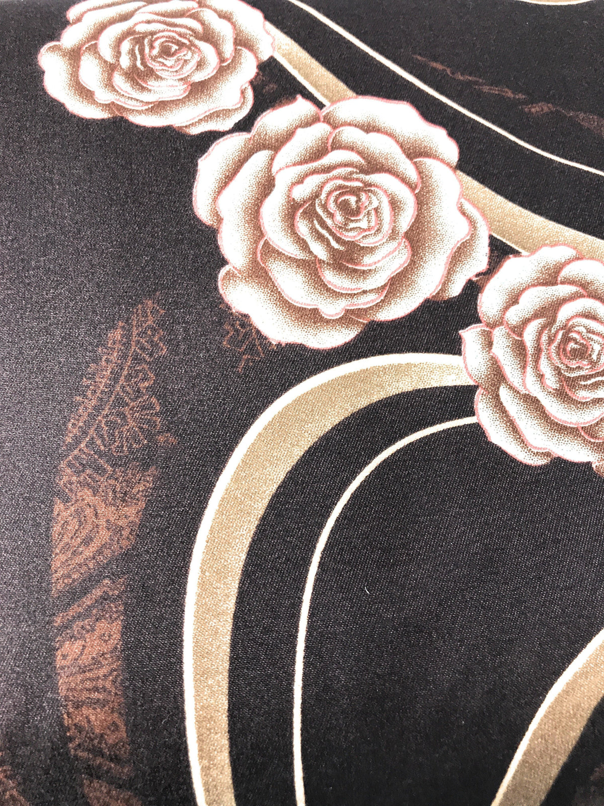 Tache Melted Gold Brown Floral Duvet Cover Twin (2815)
