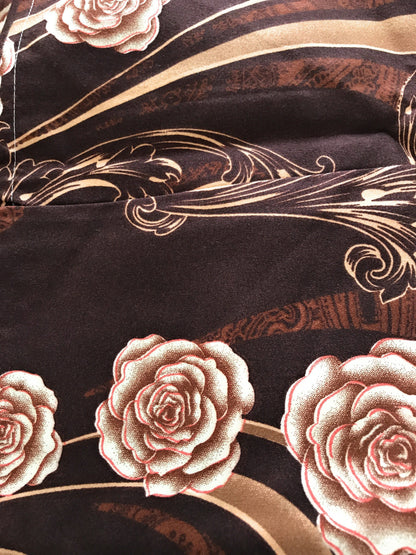 Tache Melted Gold Brown Floral Duvet Cover Twin (2815)