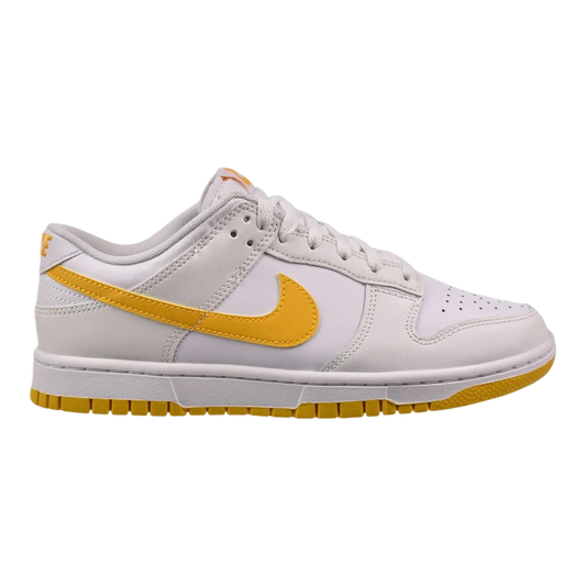 Nike Dunk Low Men's Sneakers — White & University Gold Low-Top
