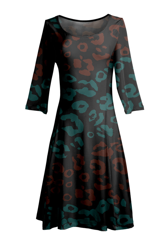 Black & Red Rose Print-