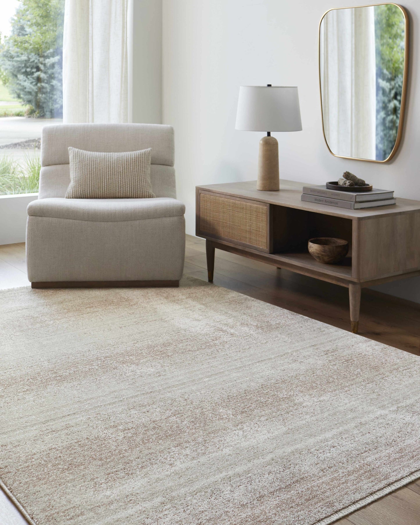 Uzima Beige Area Rug