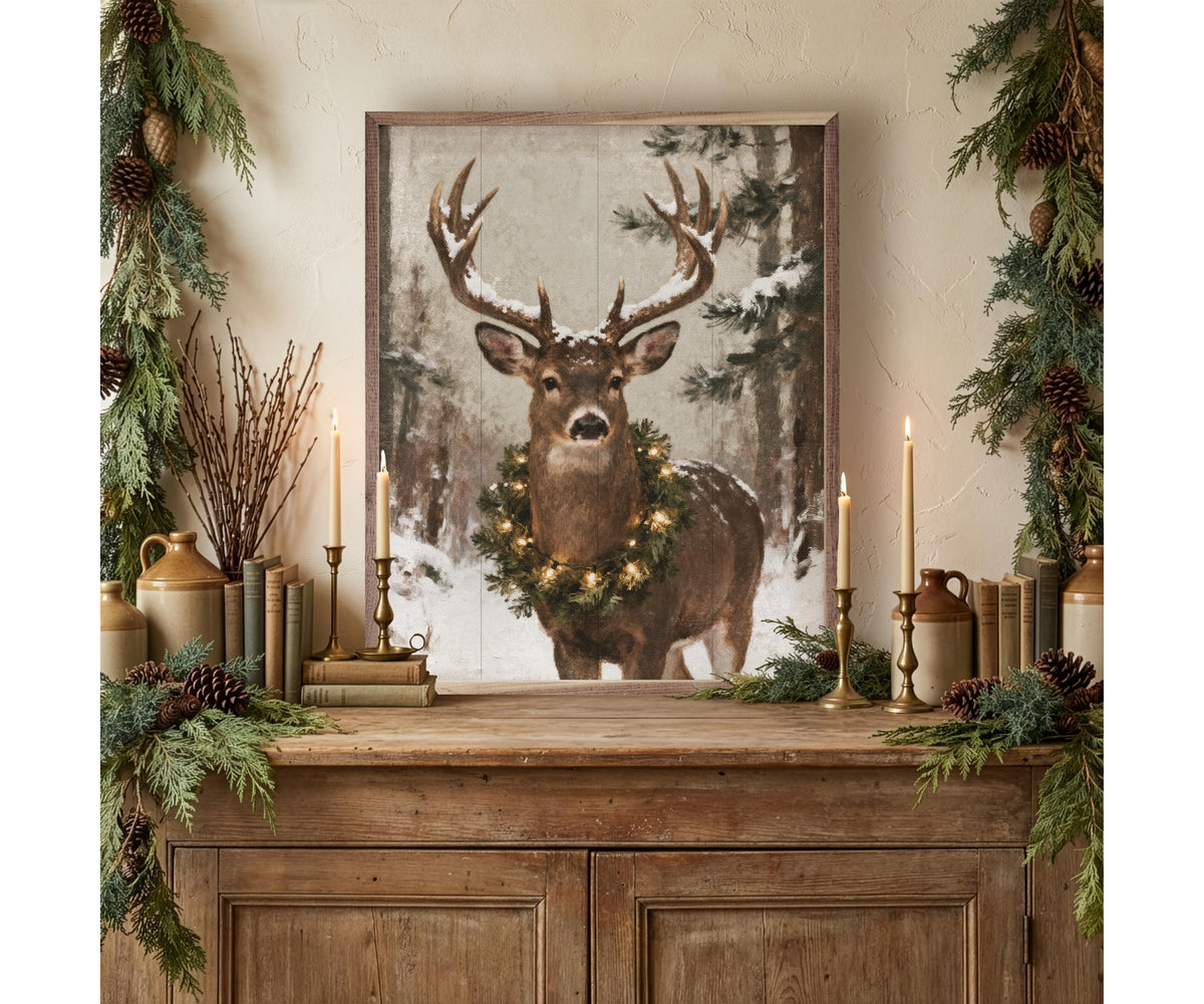 Kendrick Home Whitetail Holiday Deer Portrait