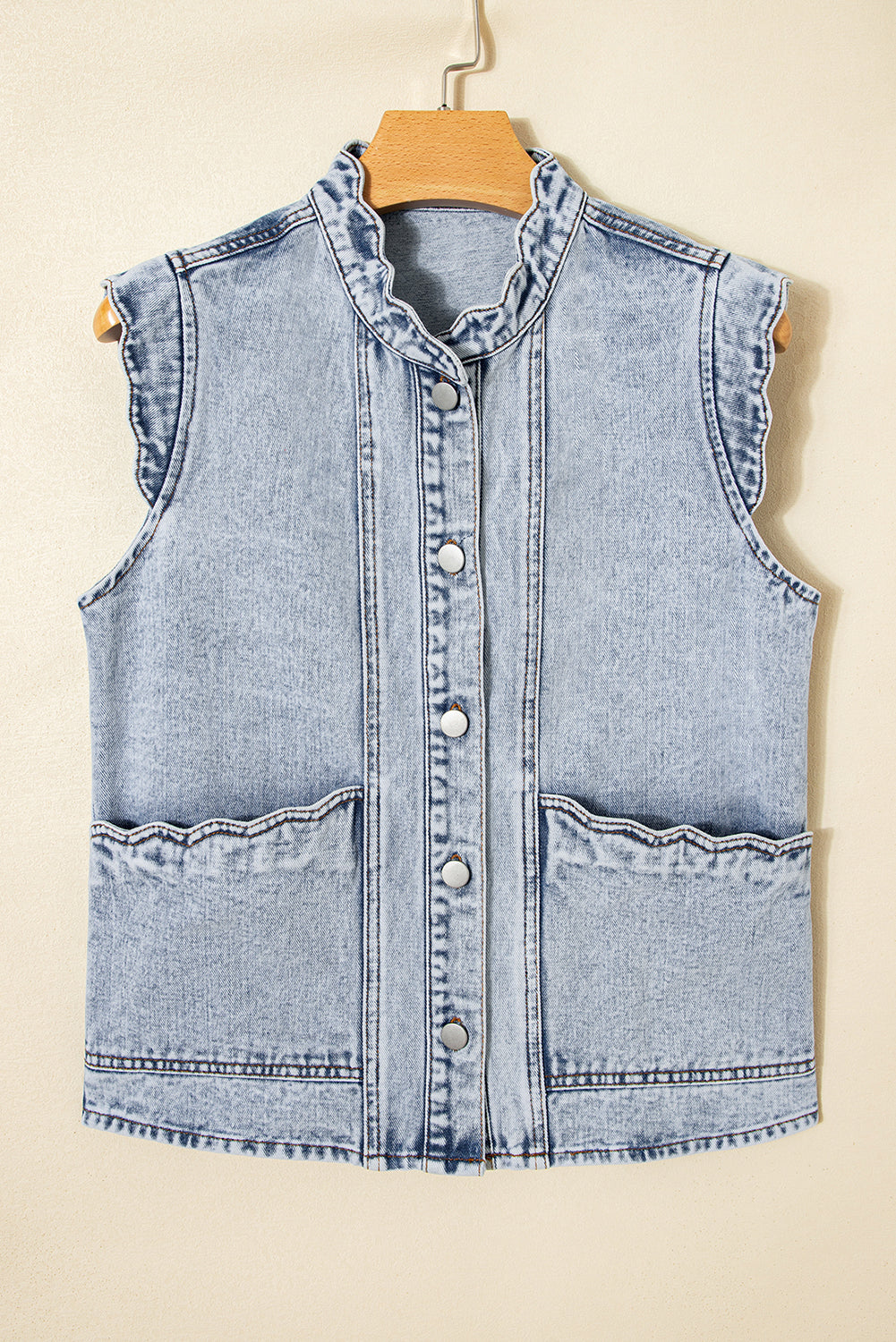 Threaded Pear Ava Trim Patch Front Vest